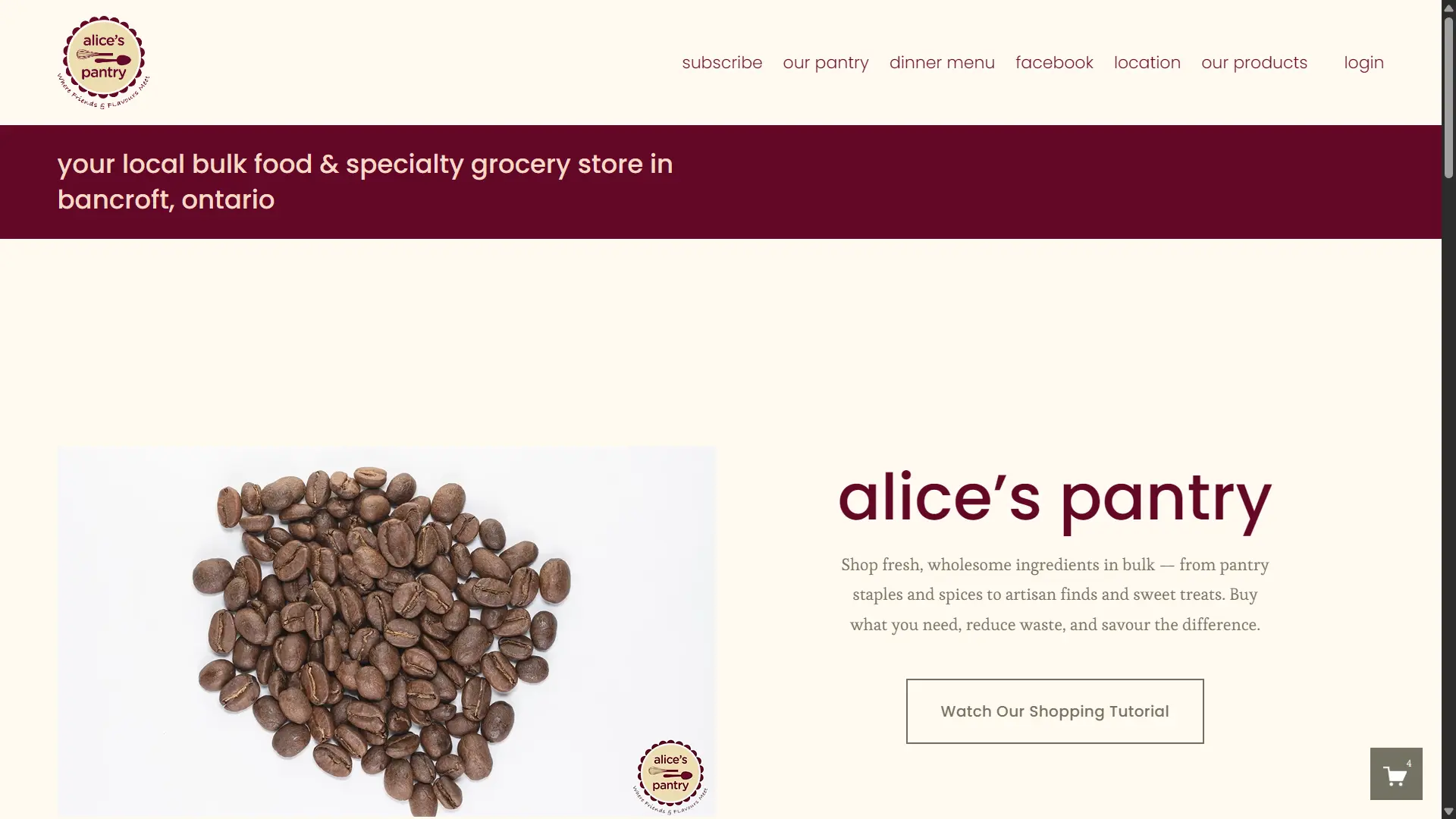 Alice Pantry website consultation project